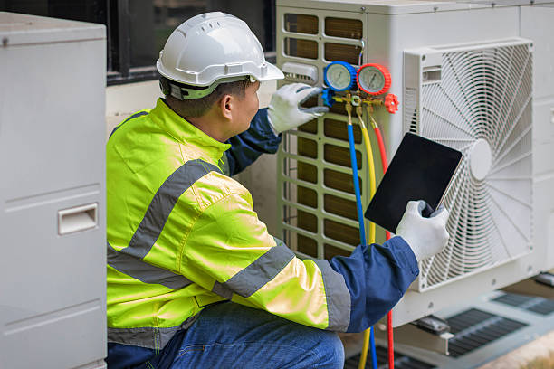 Professional Air Conditioning Repair technician working in Amlin, OH